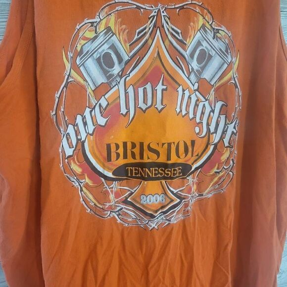 Vintage One Hot Night Tank Motercycle Car Night Mens SZ XXL Bristol Tennessee - Picture 3 of 5